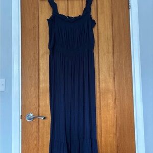 Elegant Navy Blue Maxi Dress